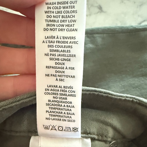 Good American Good Classic Ankle-Crop‎ Butter Soft Pants Green Size 12/31 - Picture 9 of 9